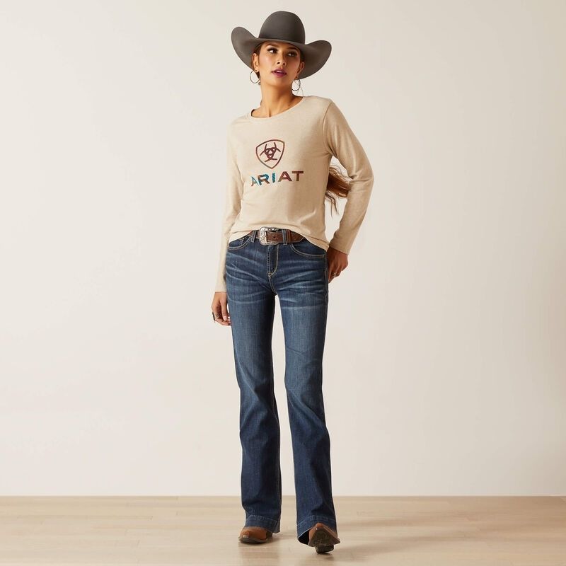 Serape Shield Denim Shirt 10046313