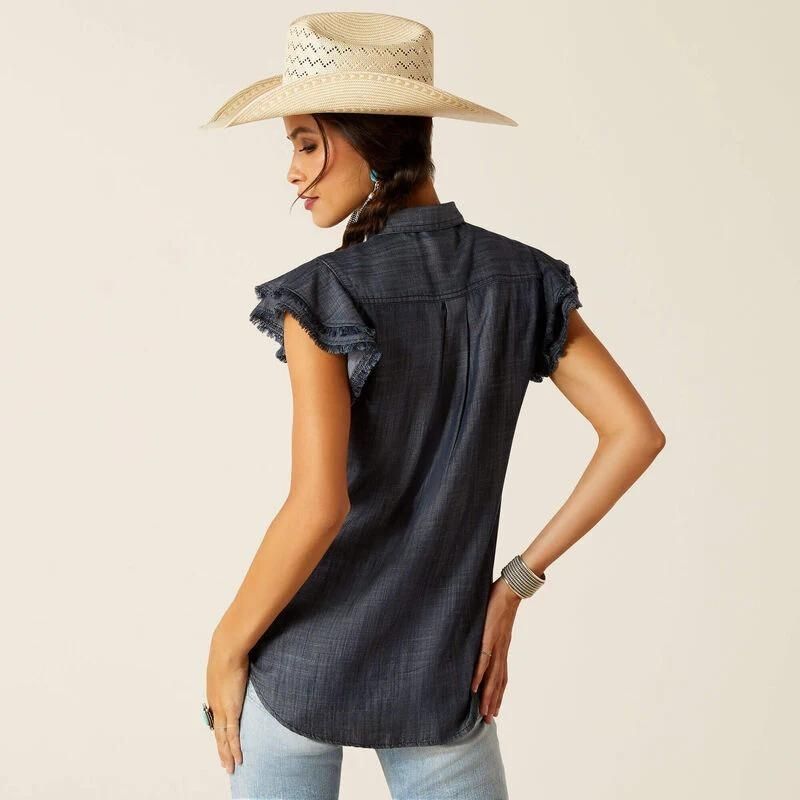 Carriage Indigo Rinse Denim Shirt 10051289