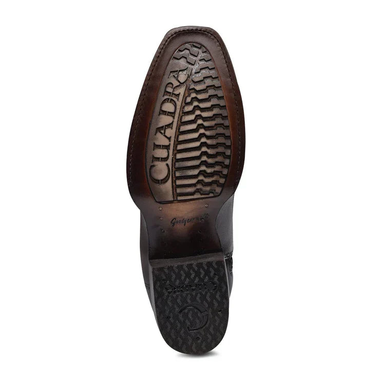 Flame Chocolate Ostrich Cowboy Boot CU803