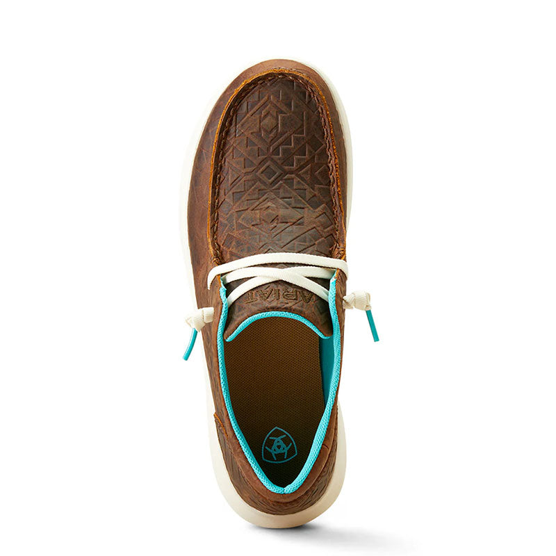 Hilo Brown Blanket Embossed Shoes 10047015