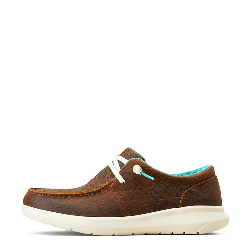 Hilo Brown Blanket Embossed Shoes 10047015