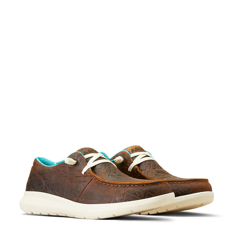 Hilo Brown Blanket Embossed Shoes 10047015