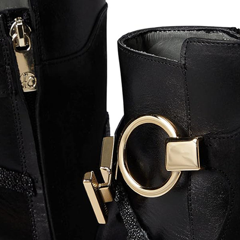 Black Stingray Casual Ankle Boot FC534