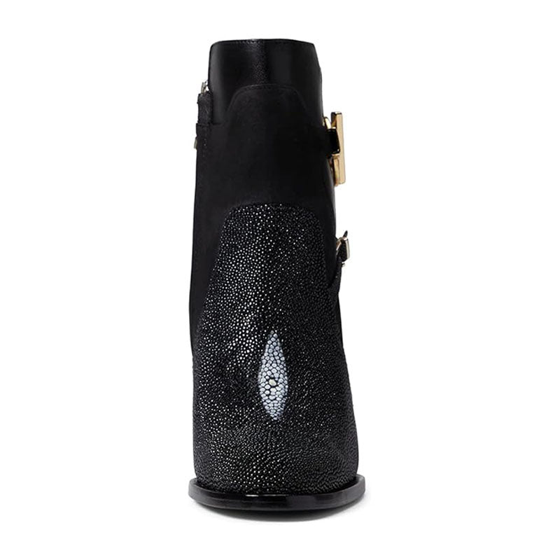 Black Stingray Casual Ankle Boot FC534