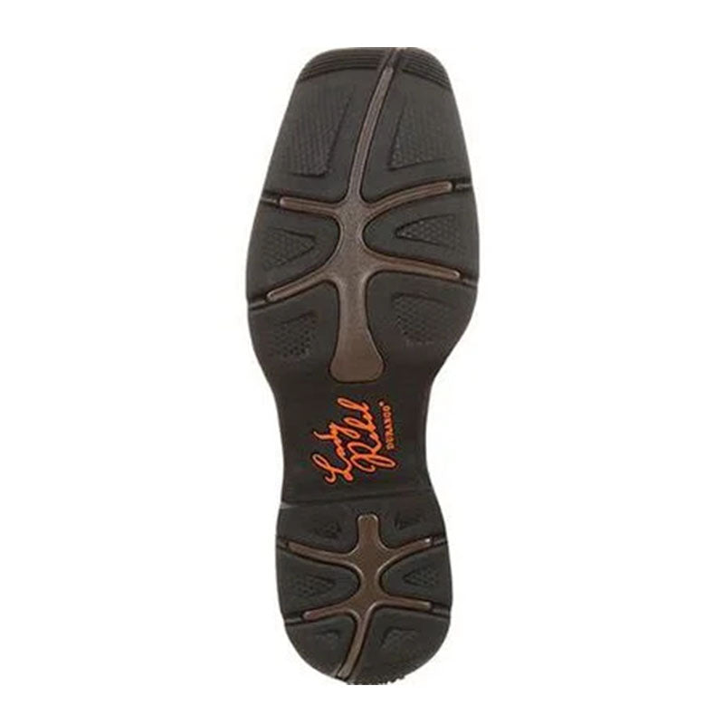 10" Wstrn Briar Brown and Rusty Red Work Boot DRD0220