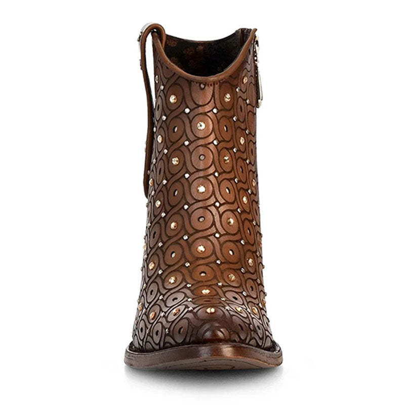 Maple Laser Crystals & Studs Casual Ankle Boot CU481