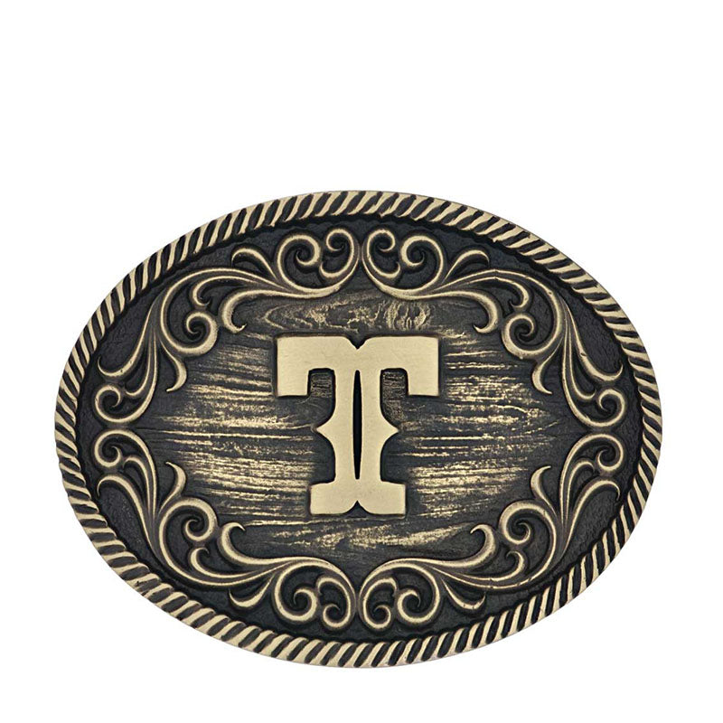 Filigree Initial T Buckle A915T