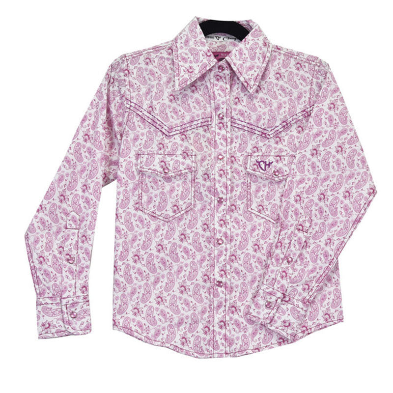 Tonal Paisley Pink Shirt 425601-150-K YTH