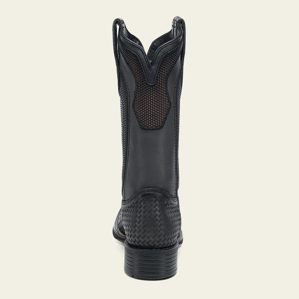 Black Oxford Laser Cowboy Boot CU985
