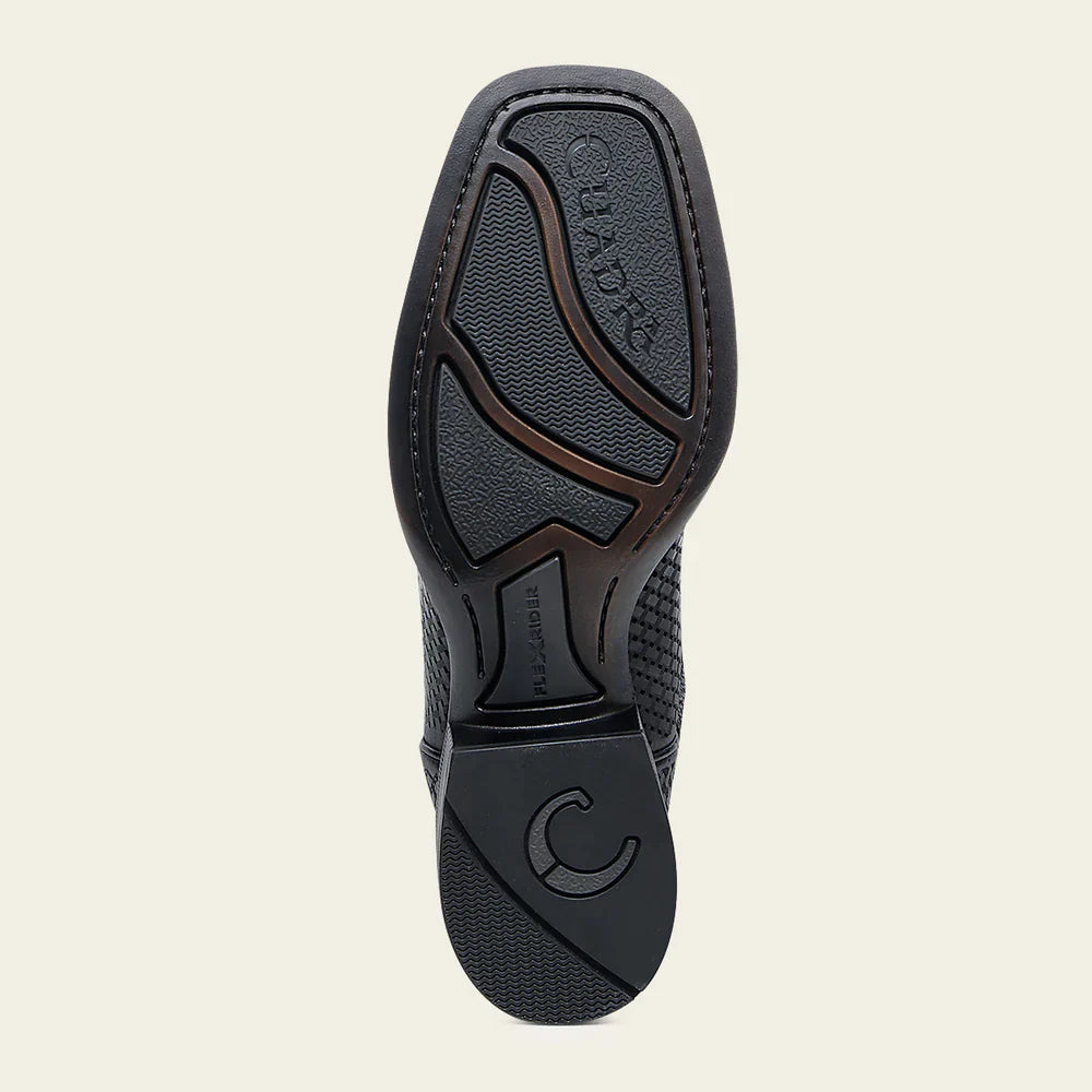 Black Oxford Laser Cowboy Boot CU985