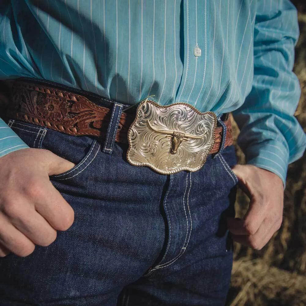 Bold Engraved Scalloped Buckle 50510-767H
