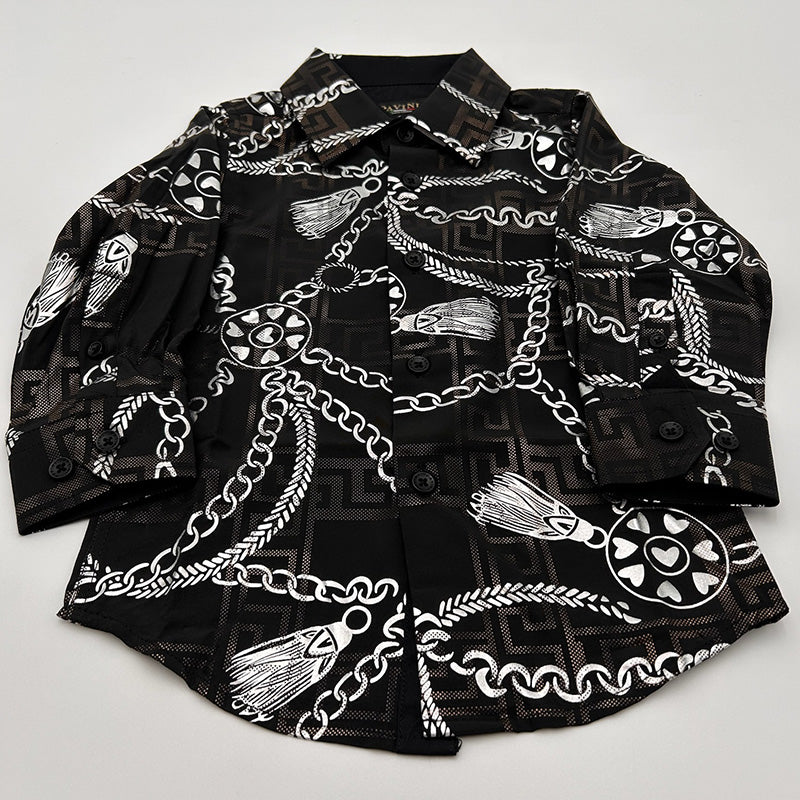 Boys Black Shirt PVKLS020 #08
