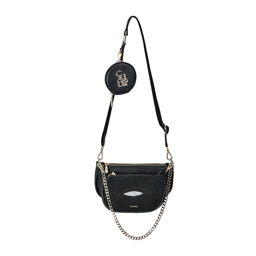 Black Stingray Zipper Bag DU538