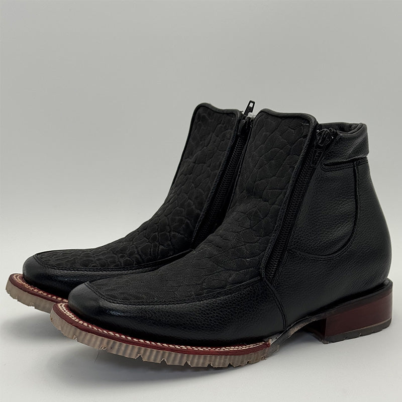 Black Bull Collar Ankle Boot 0119