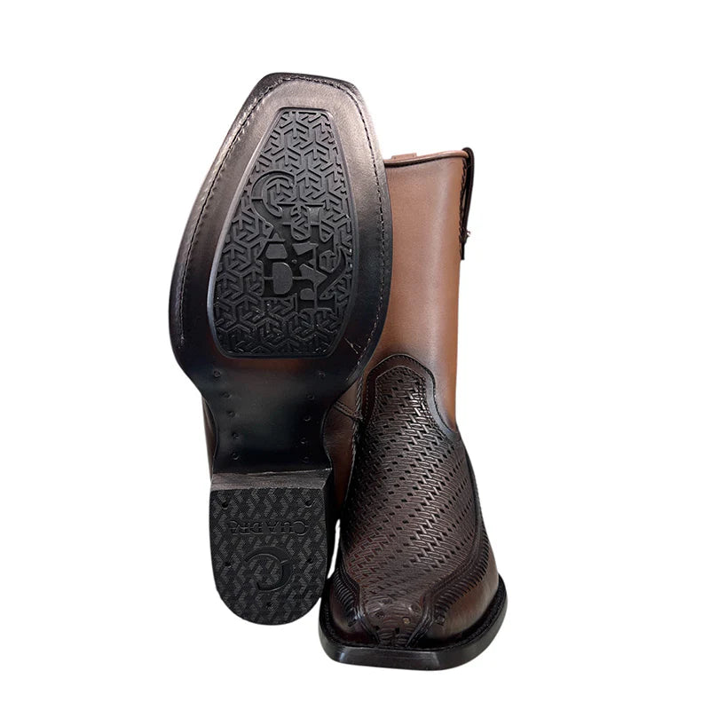 Honey Laser & Woven & Zipper Boot CU933