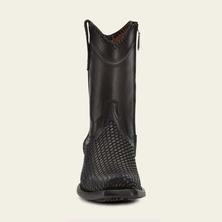 Oxford Laser & Woven Narrow Square Toe Boot CU969