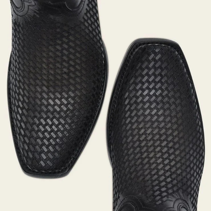 Oxford Laser & Woven Narrow Square Toe Boot CU969