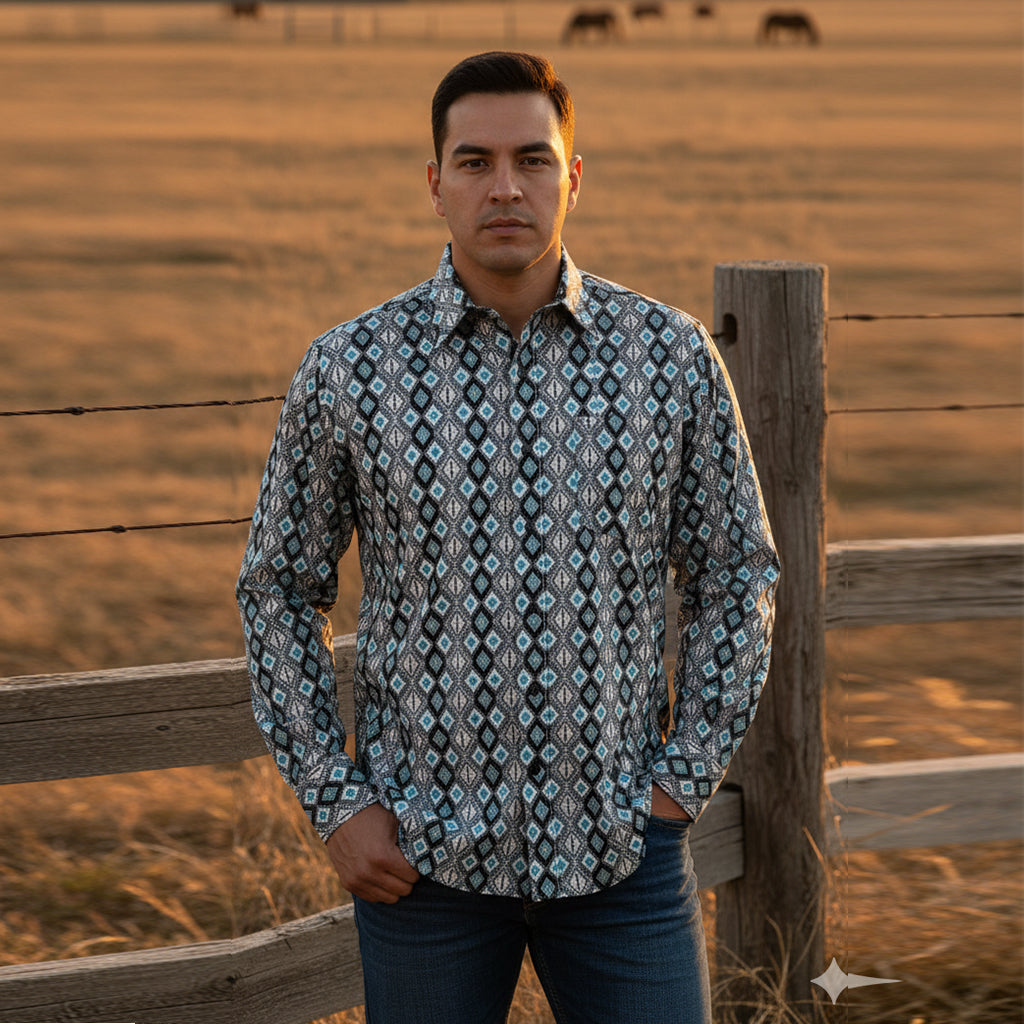 Satin Cotton Spandex Modern Fit Shirt CWL11064