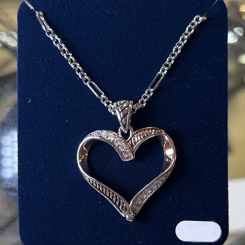 CZ & Rope Necklace NC3979RG