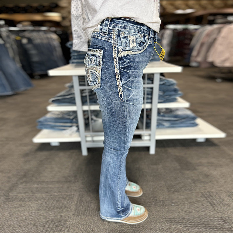 RA-9323-PB Rocks Ladies Jeans