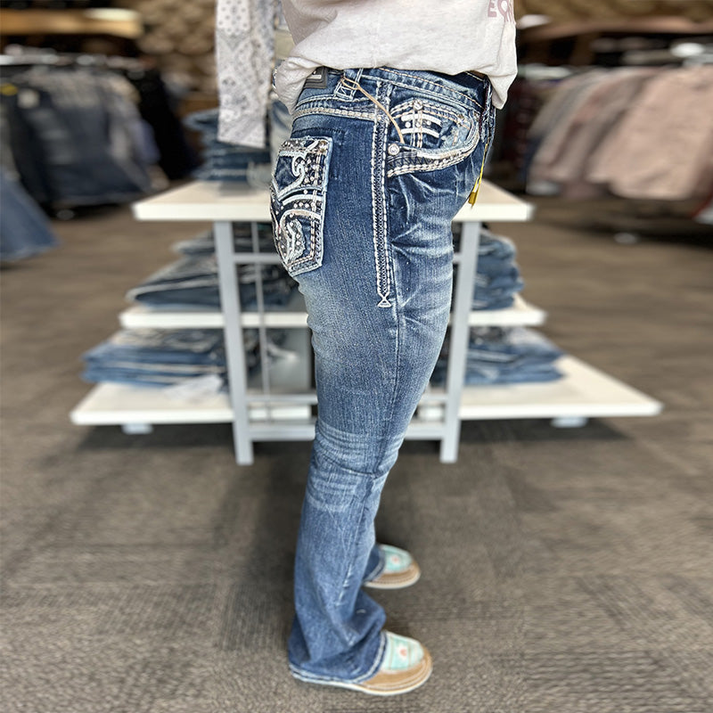RA-9326-PB Rocks Ladies Jeans