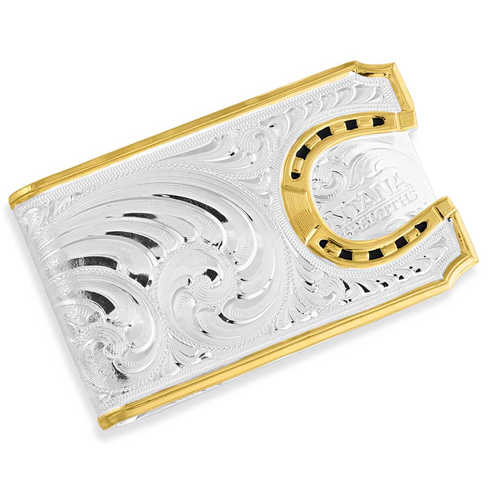 Horses Shoe Silver Money Clip MCL5236