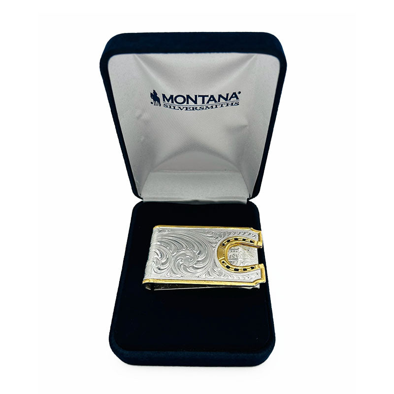 Horses Shoe Silver Money Clip MCL5236