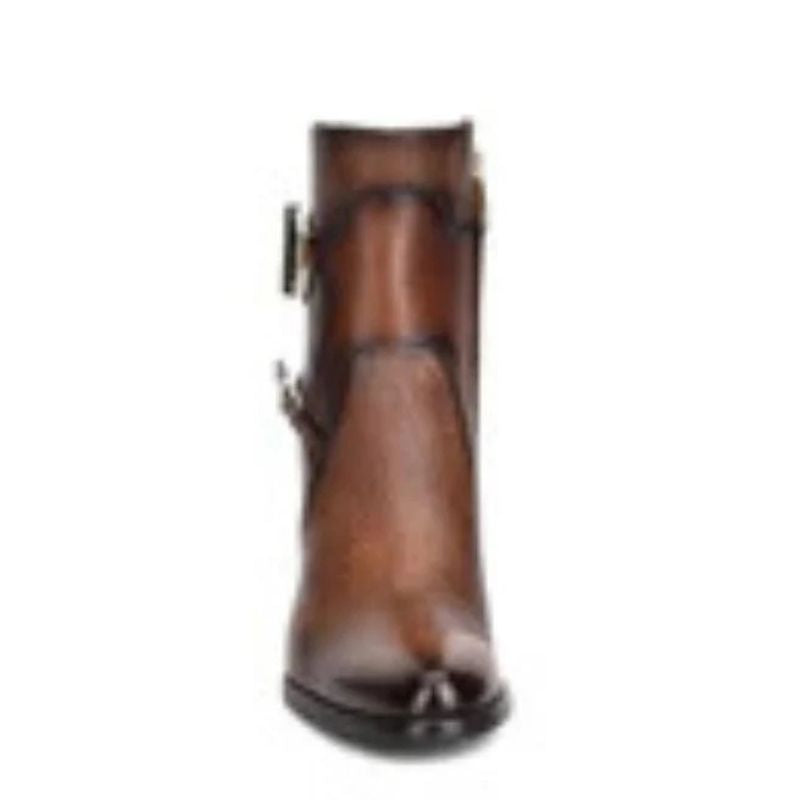 Maple Deer Cowhide Ankle Boot FC535