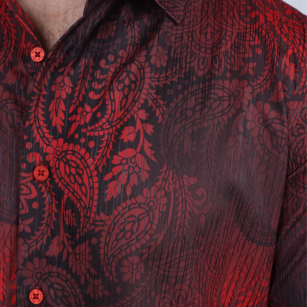 Platini Modern-Fit Strech Foil Fashion Shirt FPL9868