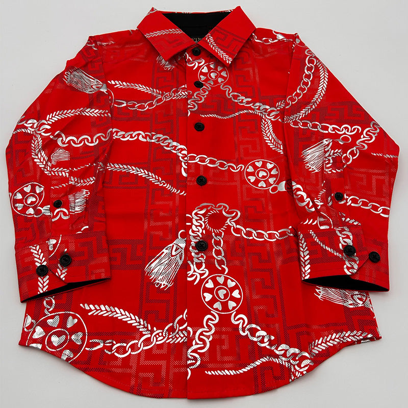 Boys Red Shirt PVKLS020 #05