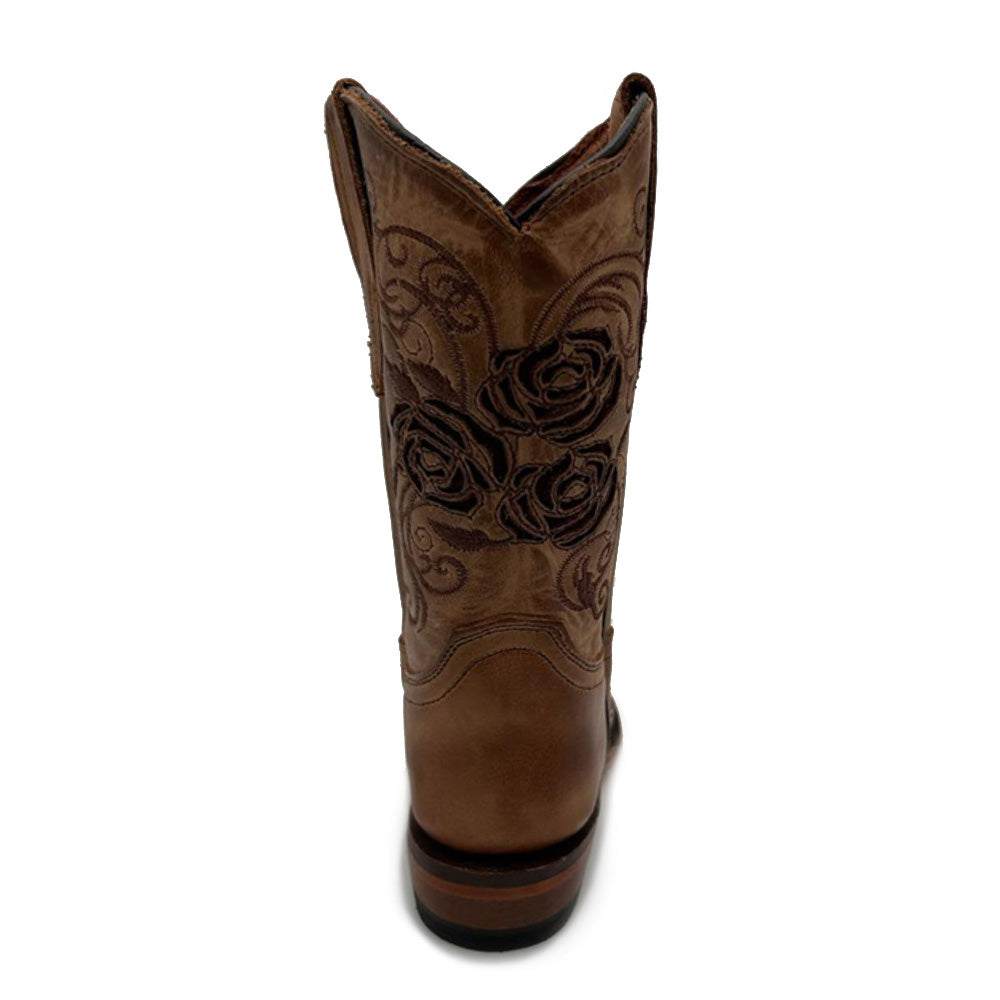 Burnished Sand Brown Rose Western Boot TMG205062