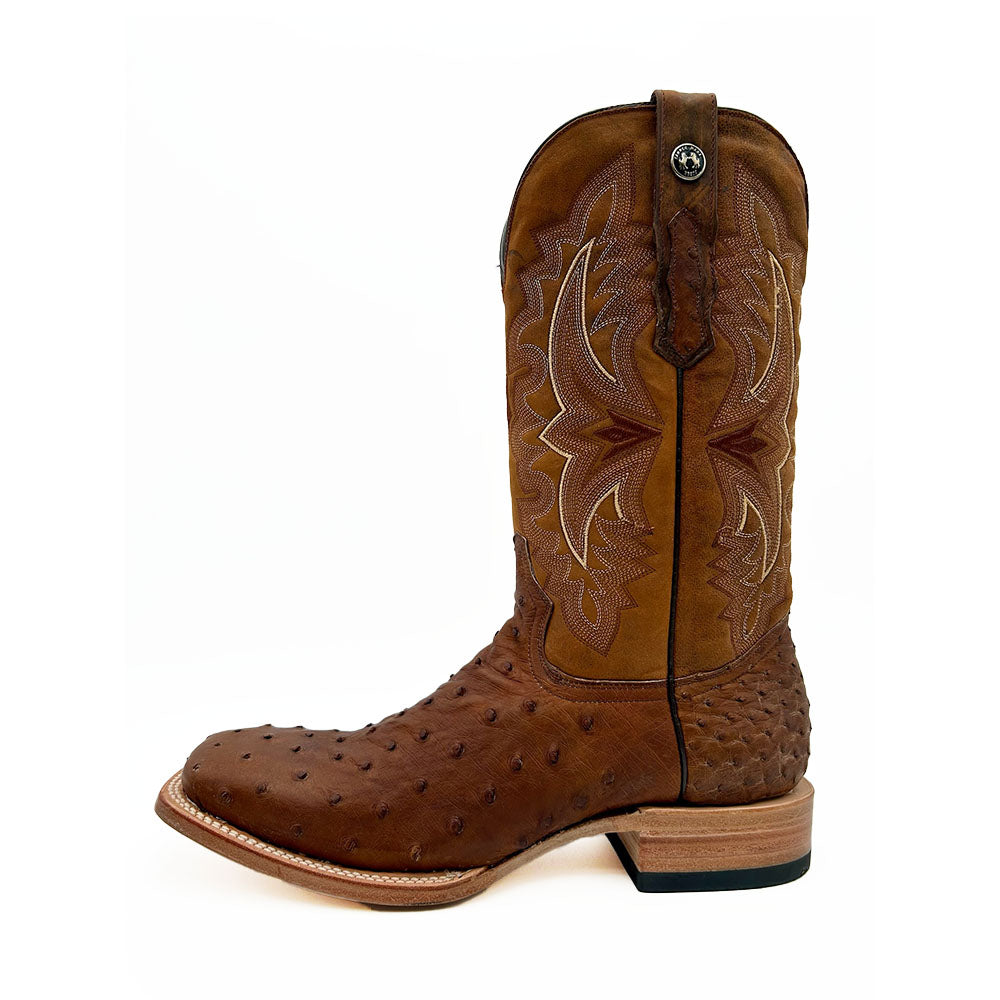 bota piel de avestruz