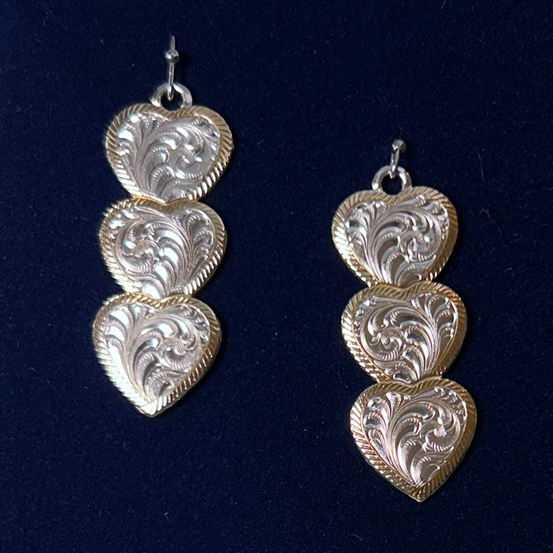 Triple Heart Earrings ER6061