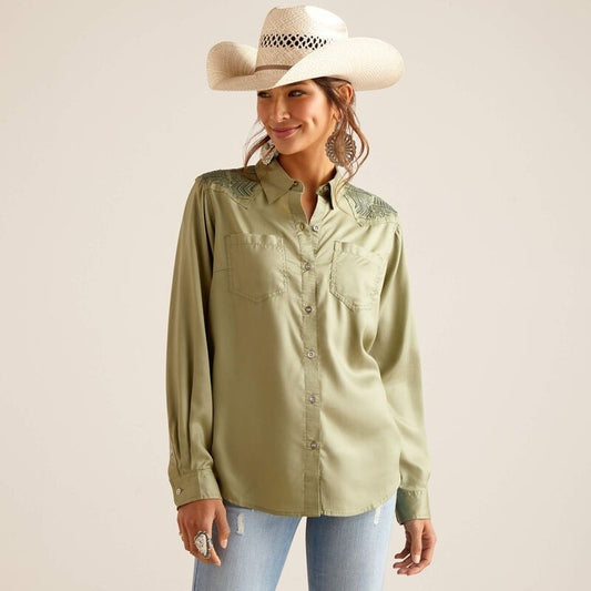 Erika Green Denim Shirt 10048990