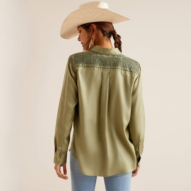 Erika Green Denim Shirt 10048990