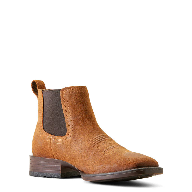 Booker Ultra Western Bar Top Brown Western Ankle Boot 10053843