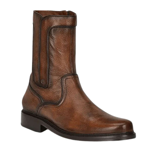 Almond Deer Zipper Casual Ankle Boot FC661