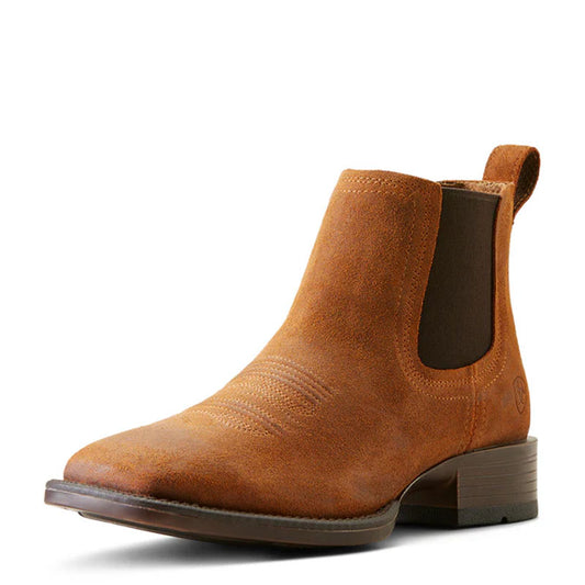 Booker Ultra Western Bar Top Brown Western Ankle Boot 10053843