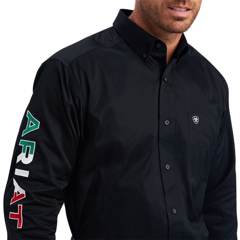 Team Logo Mexico Black Denim Shirt 10038500