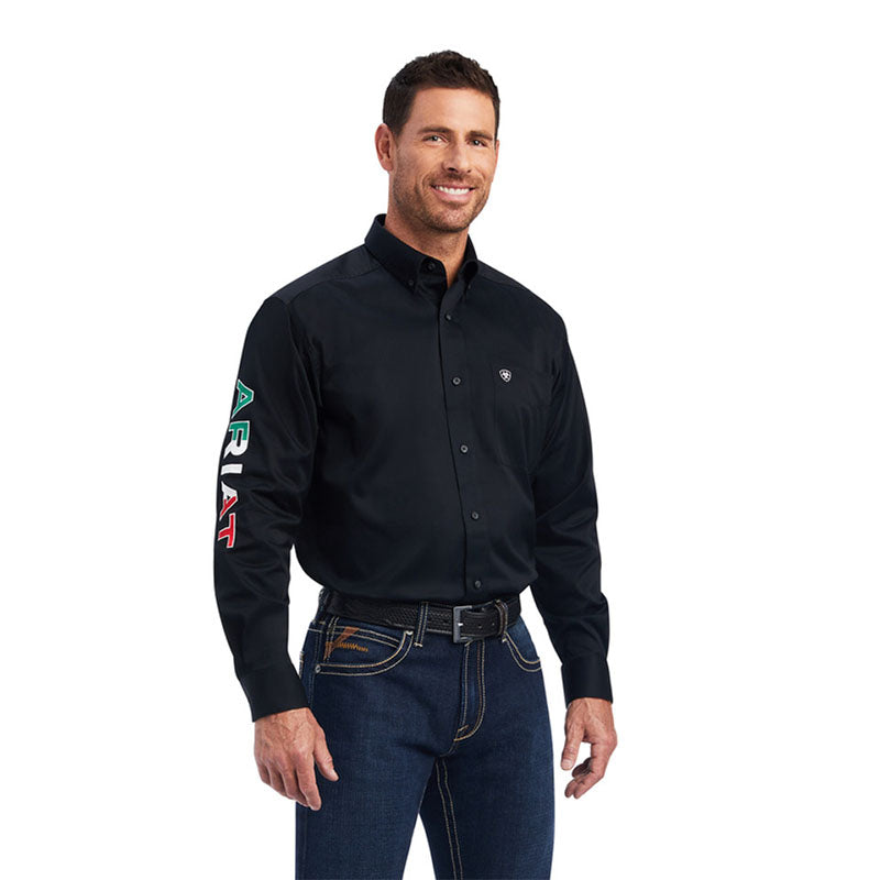 Team Logo Mexico Black Denim Shirt 10038500