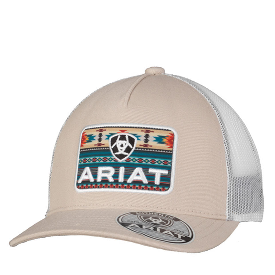 Ariat Rectangle Southwestern Beige Cap A300085831