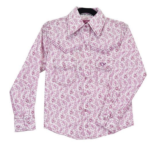 Tonal Paisley Pink Shirt 425601-150-K YTH