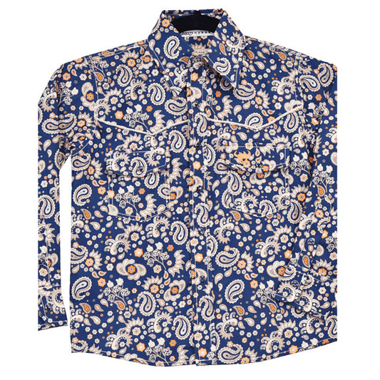 Fun Paisley Navy/Orange Shirt 325542-480-K YTH