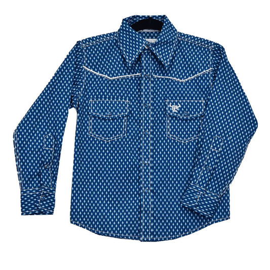 Fleur D' Cowboy Navy Shirt 325535-480-K YTH