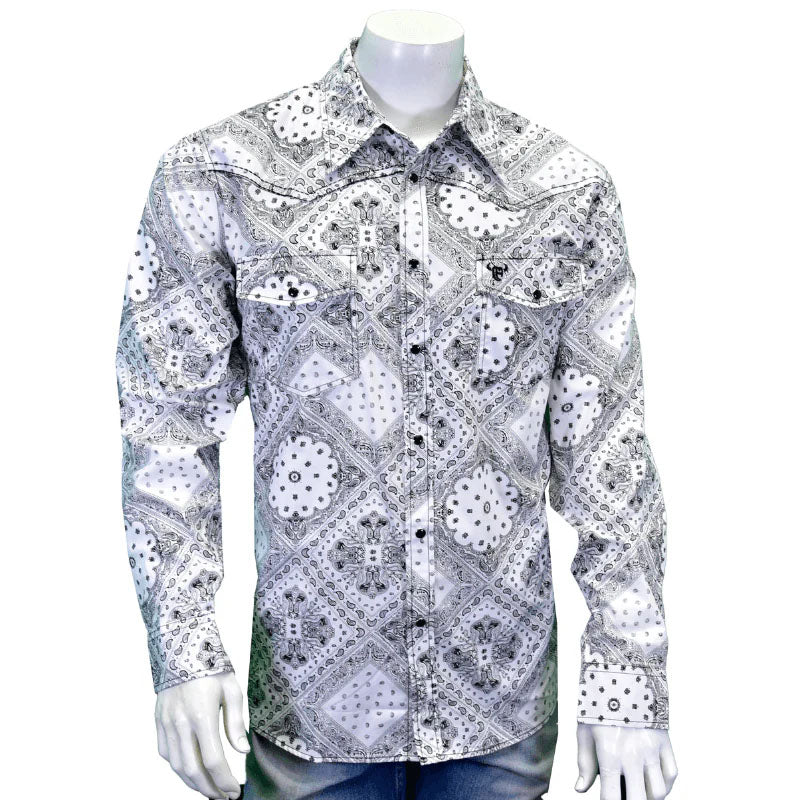 Bandana Print Black/White Shirt 125544-010-M