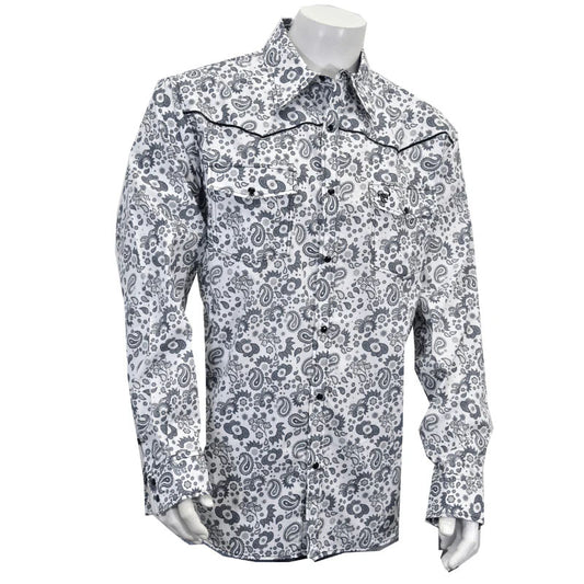 Fun Paisley White/Charcoal Shirt 125542-020-M