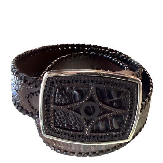 ◆GLOWNY◆ WESTERN CRACK BELT BROWN GY25HSAC001 WESTERN CRACK BELT (BROWN) - GLOWNY