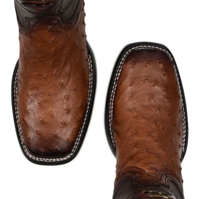 Square Toe Ostrich Cowboy Boot CU457