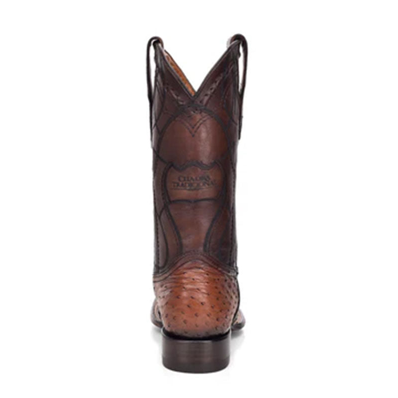 Square Toe Ostrich Cowboy Boot CU457