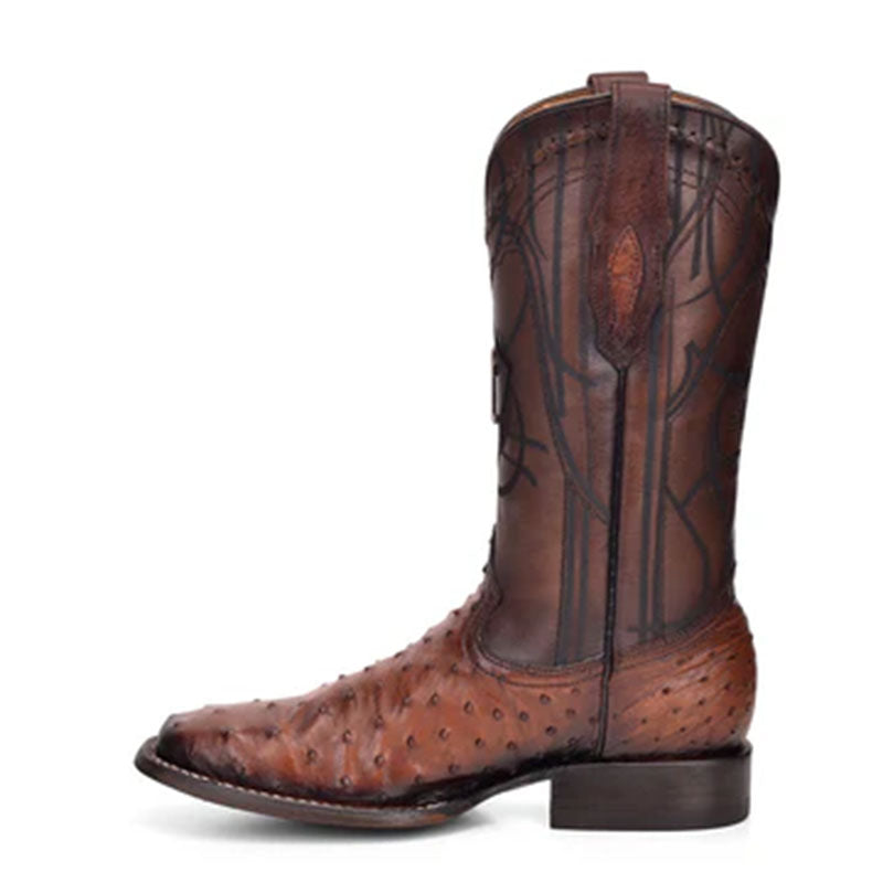 Square Toe Ostrich Cowboy Boot CU457